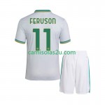 Camisolas de futebol AS Roma Evan Ferguson 11 Criança Equipamento 3ª 2025/26 Manga Curta